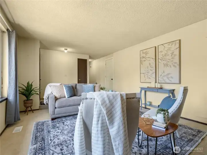 This room allows for many different configuration options for furniture placement. This room allows for many different configuration options for furniture placement.