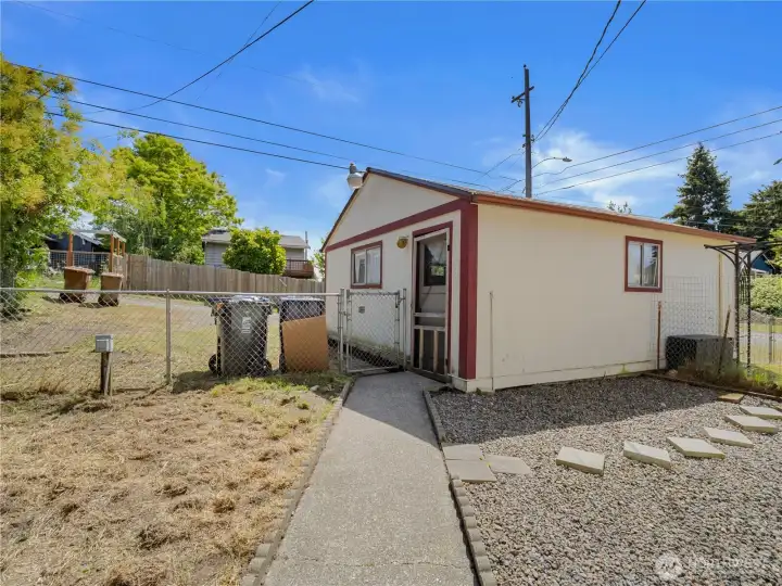 The detached two car garage is accessed from the alley and have plenty of parking space for an RV or several cars. The detached two car garage is accessed from the alley and have plenty of parking space for an RV or several cars.