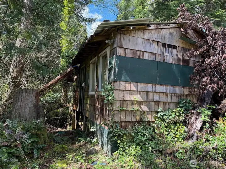 The old shack on this property is a quick tear down.