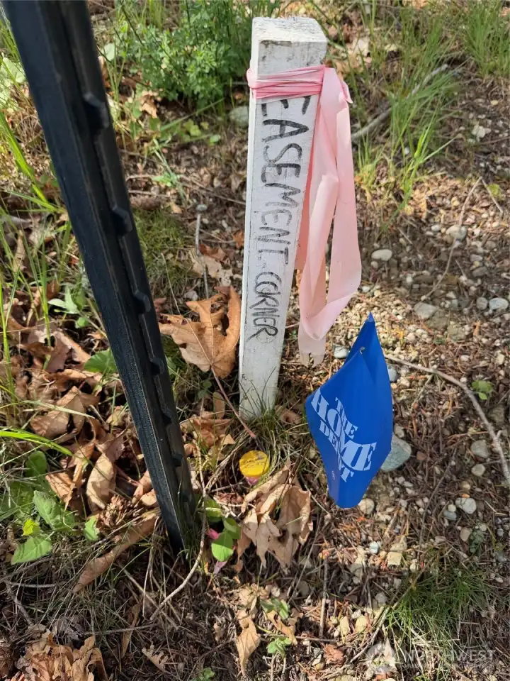The driveway is the easement to the property.
