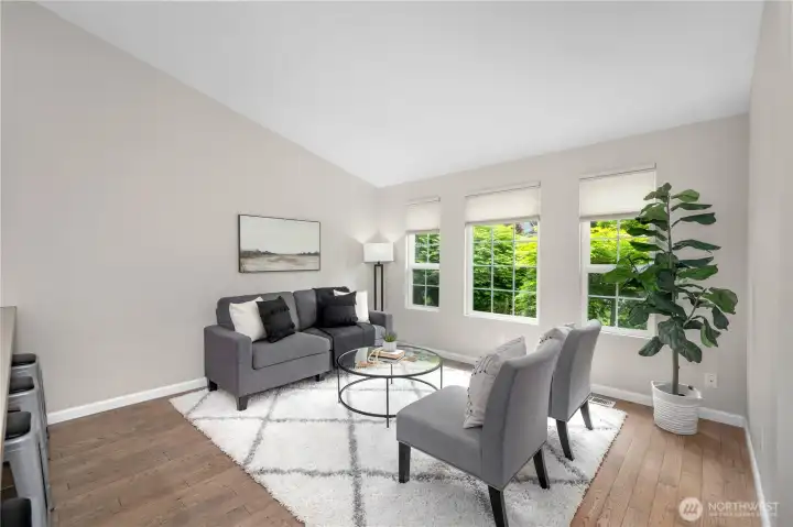 Bright and airy sitting room