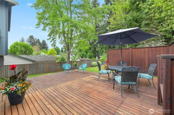 Custom deck to enjoy your private yard