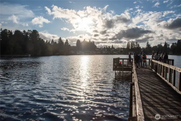 Beautiful Martha Lake just a few minutes away!