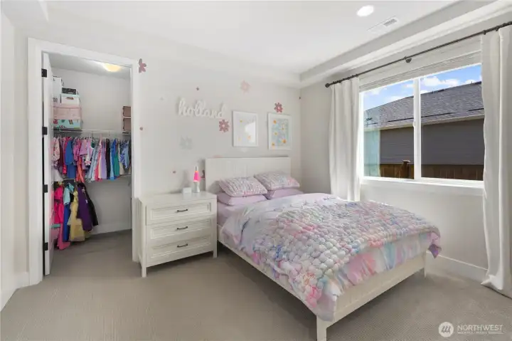 Guest Bedroom #1 with walk-in closet