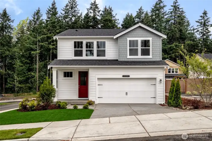 Photo rendering is representational and may be virtually staged. Actual home is under construction and finishes, elevation, and paint colors may vary. See site agent for details.