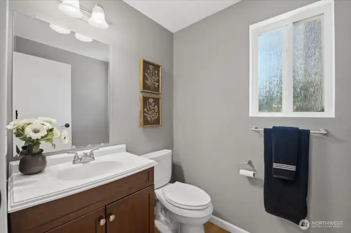 half bath on main.