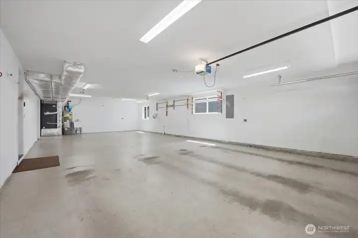 HUGE 4 car garage!!