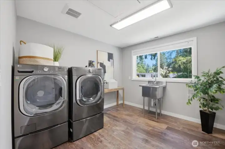 second floor laundry room