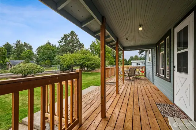 Covered front porch