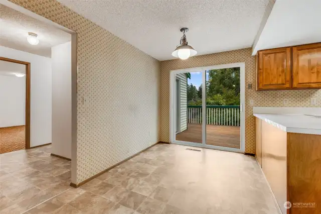 Eating Space next to Kitchen