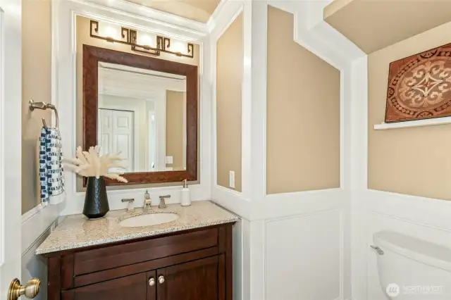 Updated main floor powder room.