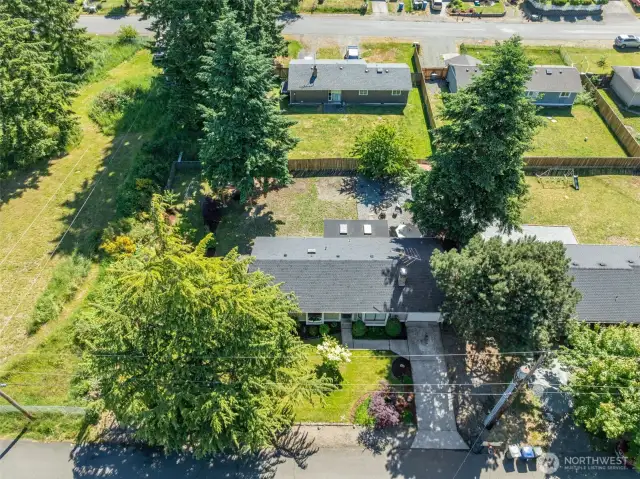 Overview of Front of lot