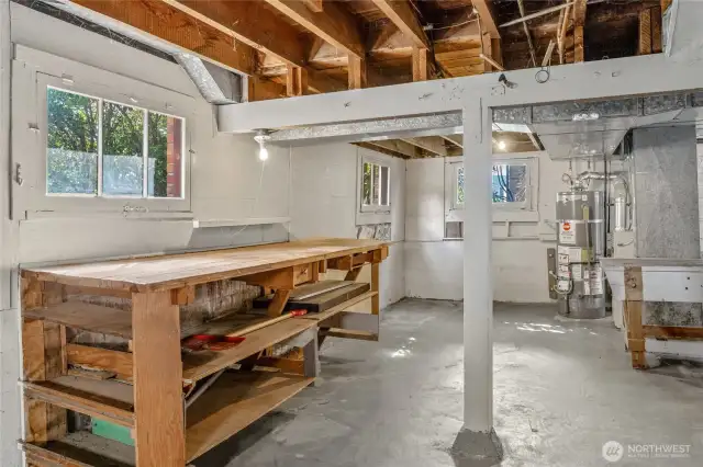 Large Unfinished Basement