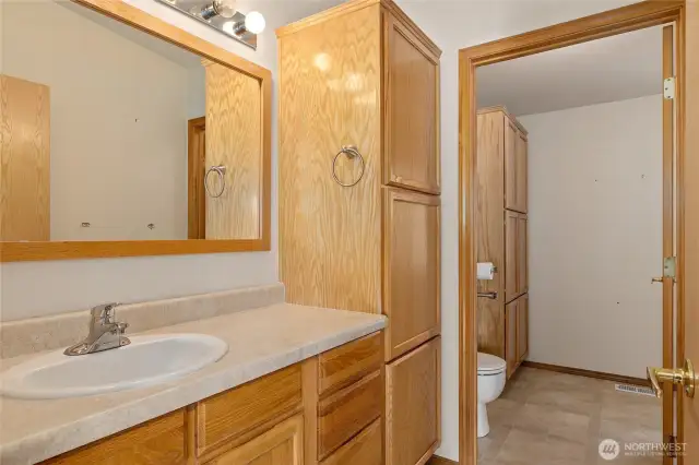 Primary bathroom.
