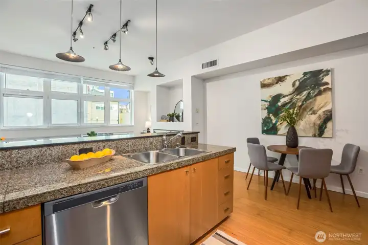 Photo is from when the unit was staged.