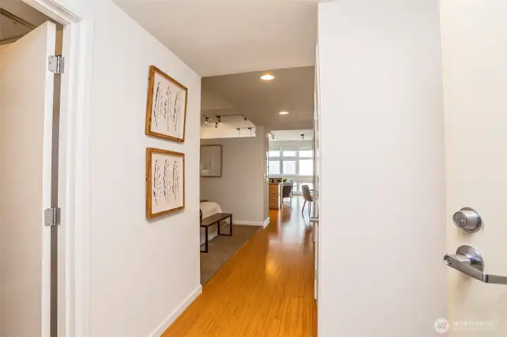 Photo is from when the unit was staged.