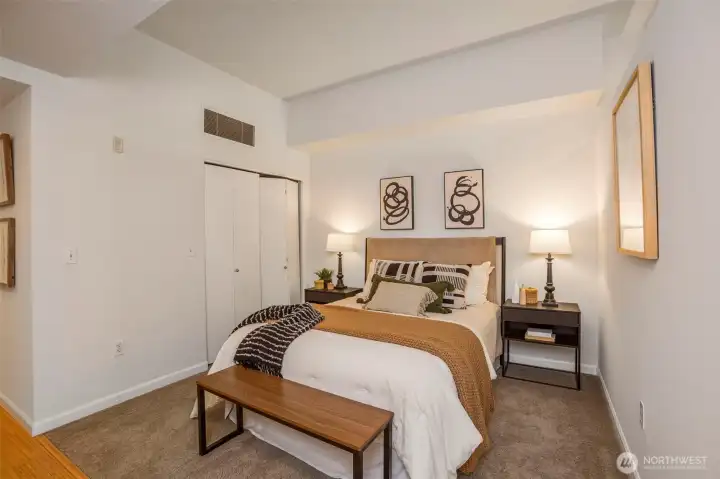 Photo is from when the unit was staged.