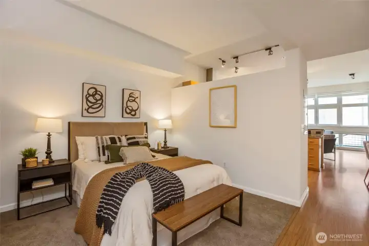 Photo is from when the unit was staged.