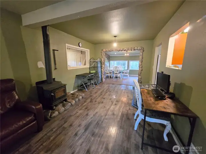 Laminate Flooring and Wood Stove