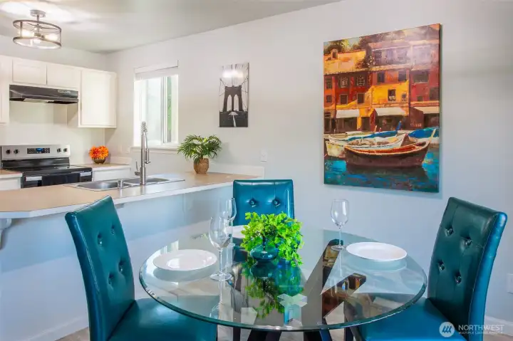 Another view of the Cozy Dining area off the Kitchen.