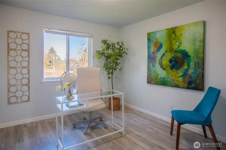 One of three bedrooms upstairs.