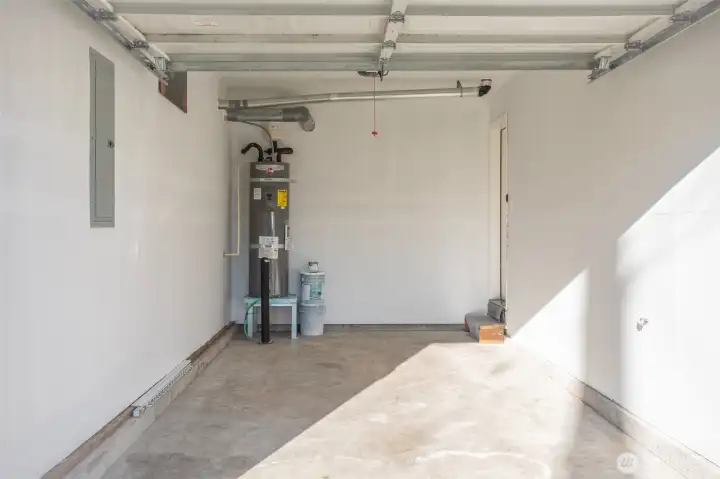 Brand New Water Heater in the Garage.