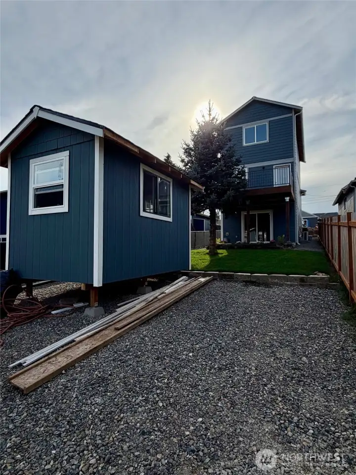 Storage Shed and Alley parking