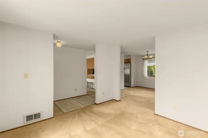 Just inside the entry. A great sitting room or living room.