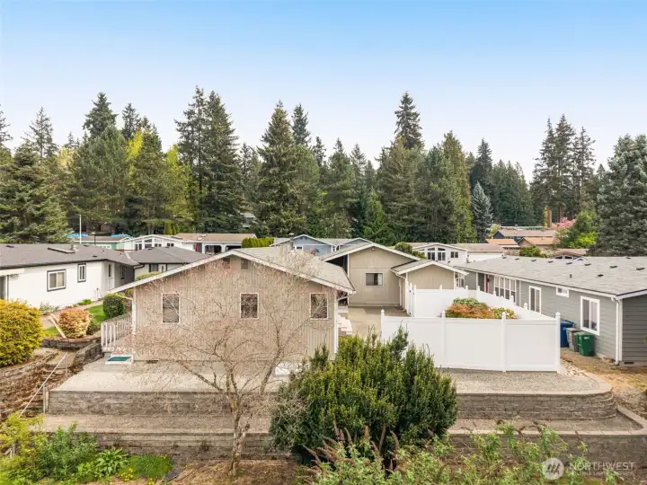 View of back of home