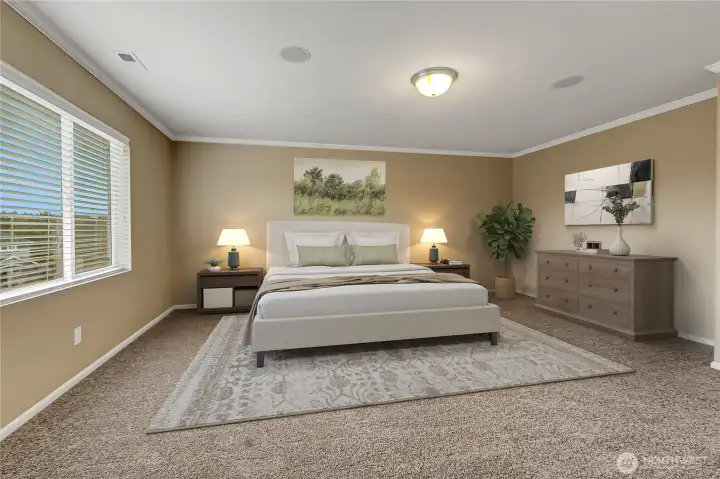 This photo is virtually staged