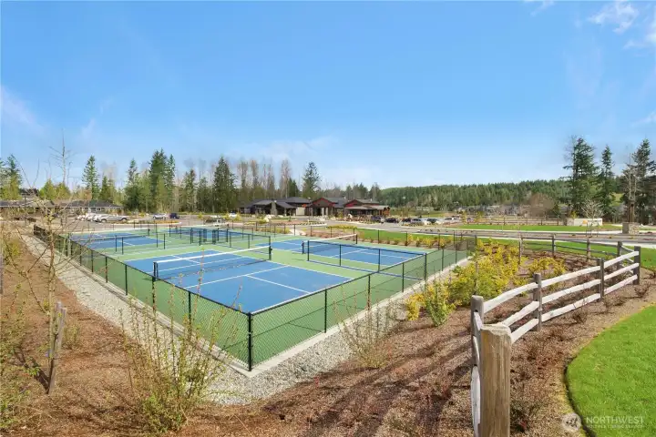 There are now six Pickleball courts to enjoy.