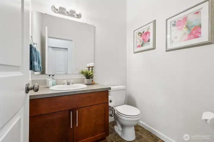 Main floor half bath