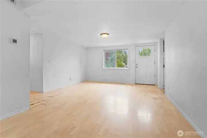 Enter into the dining area and foyer