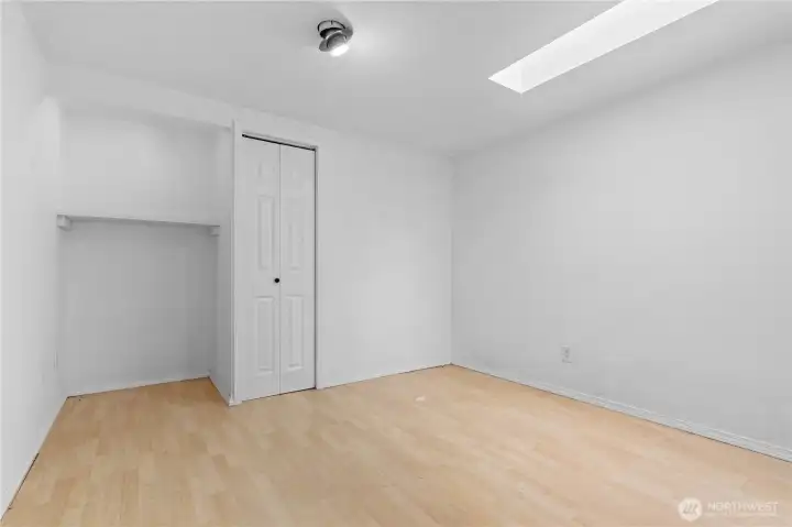 3rd bedroom with skylight.