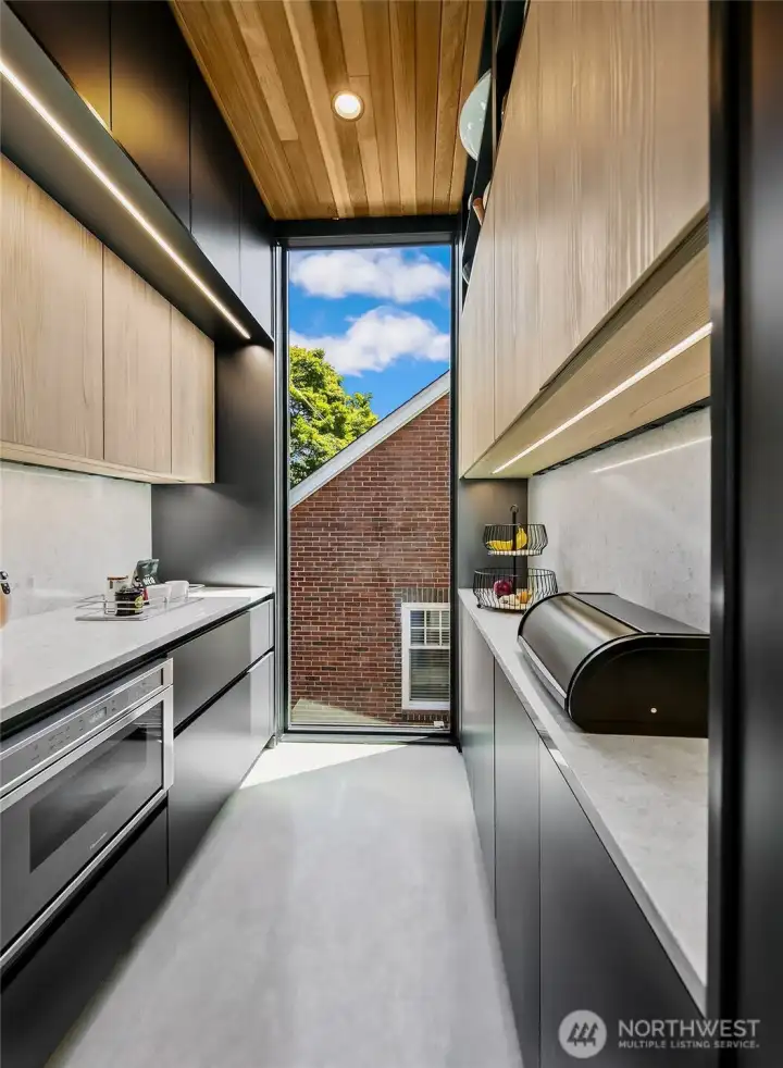 Butler's pantry - a place for everything all neatly tucked away.
