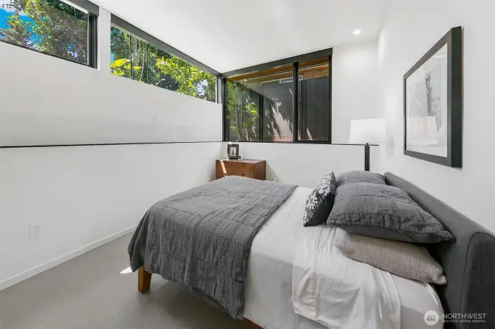 Guest bedroom located on the first floor.