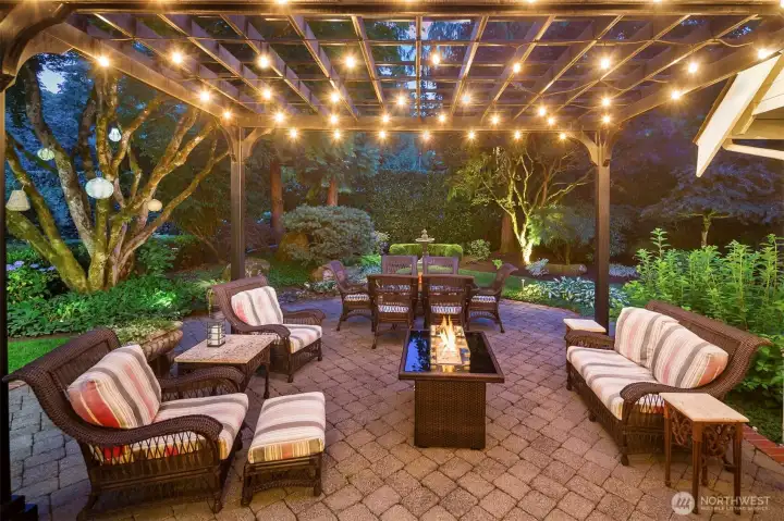 Patio off the dining room with southwest exposure.