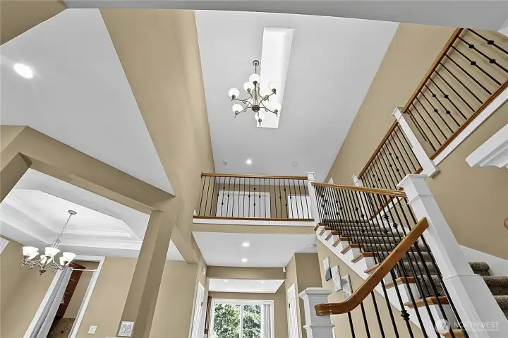 into second floor into second floor