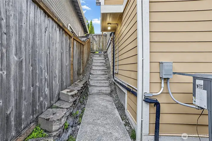 access to basement. access to basement.