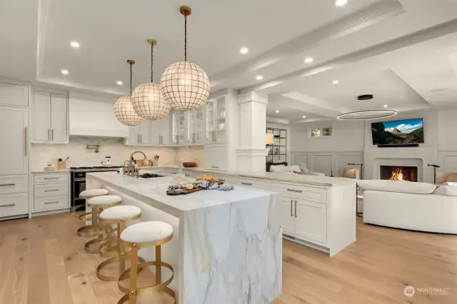 As seen on the cover of Portrait Magazine, the kitchen underwent an extensive remodel in 2022 by Nicole Hopper Interiors® & Remont Construction®.