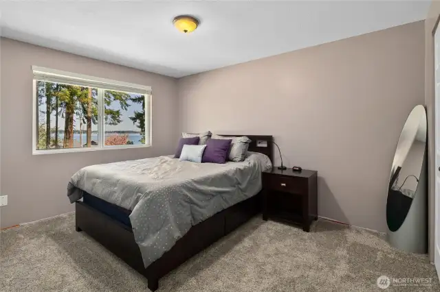 2nd Bedroom talk about a VIEW! New carpet, paint and blinds.