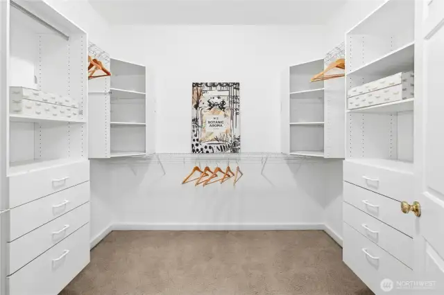Primary walk-in closet