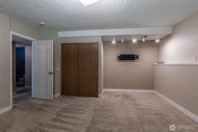 Another view of the downstairs bedroom.
