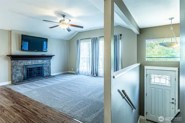 The living room, the TV does remain.