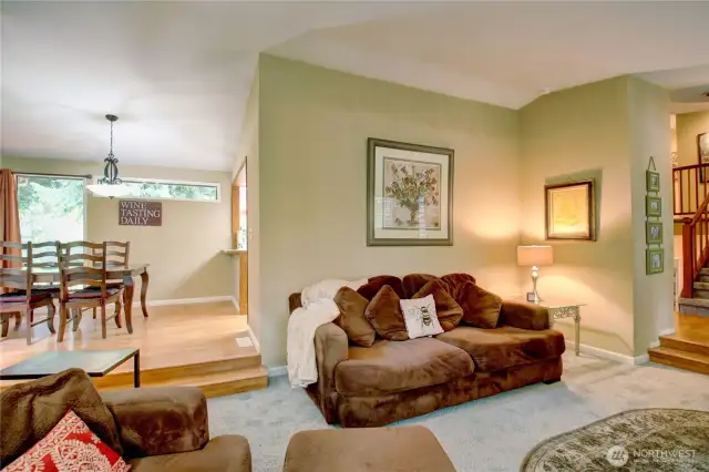 Living room to dining room