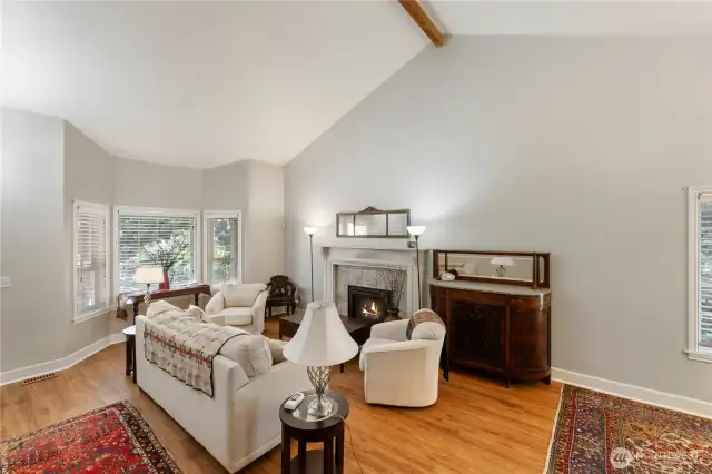 Living Room with Gas Fireplace!
