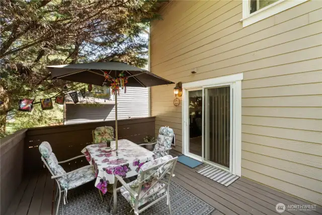 Back Deck off the Family Room!