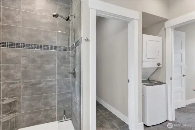 Washer and Dryer in Primary Suite