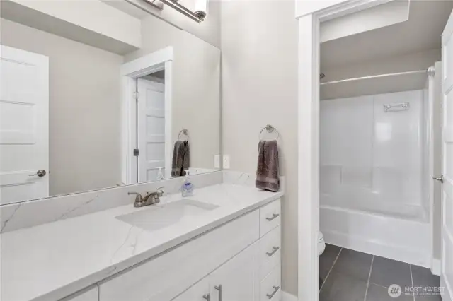 Full bathroom in lower level