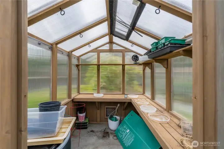 Like New Greenhouse on Concrete Pad STAYS